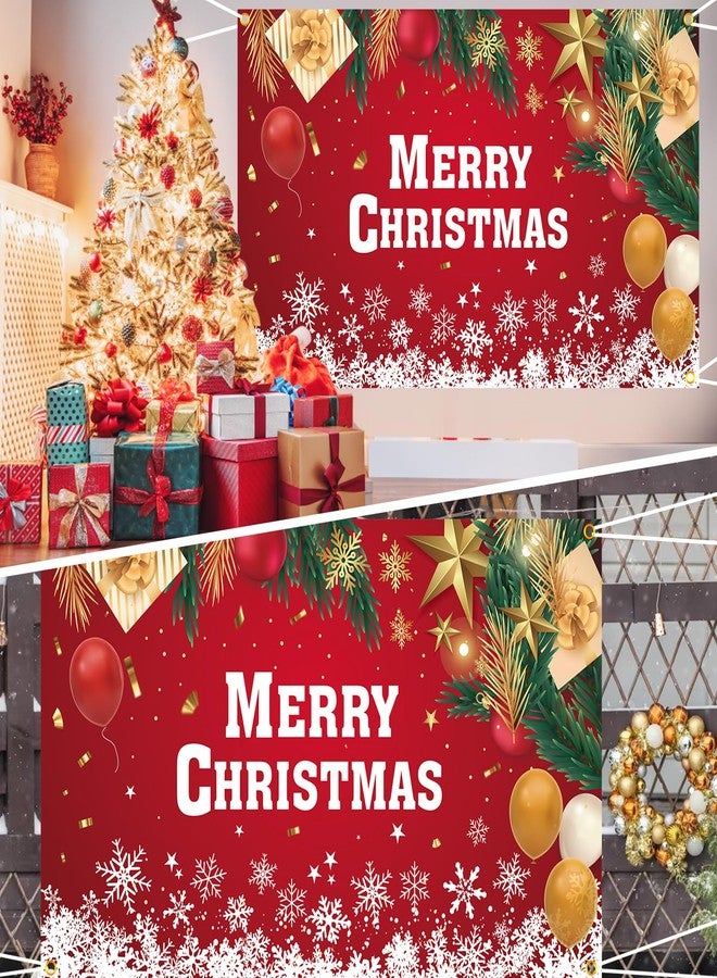 Coosilion 2025 Christmas Party Decorations-Balloon Arch Garland Kit with Green Red Candy Cane Balloons, Merry Christmas Backdrop Banner Tablecloths for XMAS Decorations Supplies - Image 4
